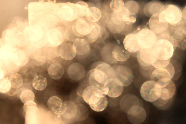 Golden Abstract bokeh light effect on background - Fotografie, Obrázek