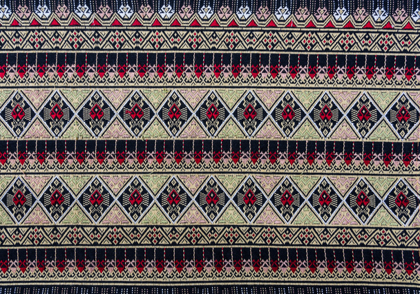 Thai woven fabric background - Photo, Image
