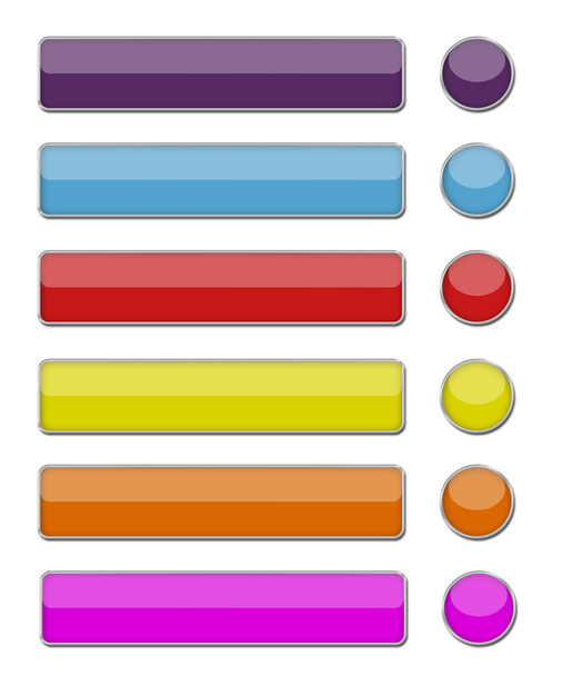 Conjunto de botones web de colores
 - Foto, imagen