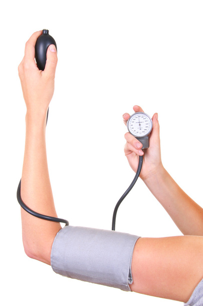 血圧の確認 - 写真・画像