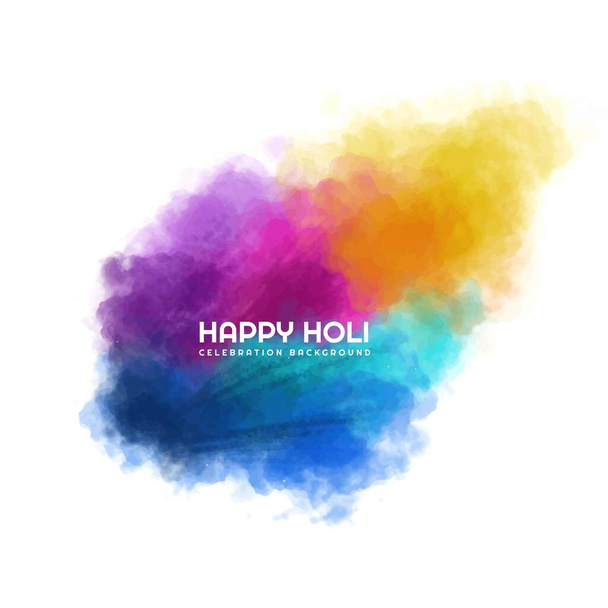Holi celebration colorful for indian festival background - Vector, Image