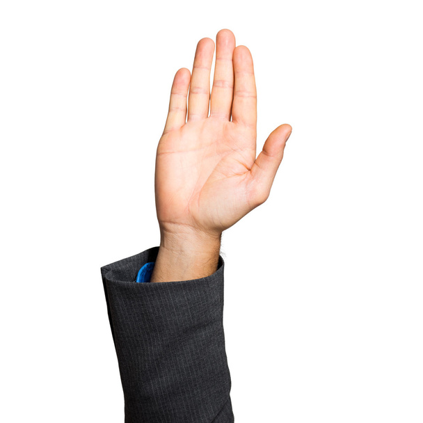 Businessman's hand raised up - Photo, image