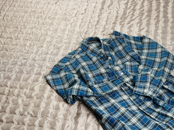 Checkered flannel shirt - Foto, Bild
