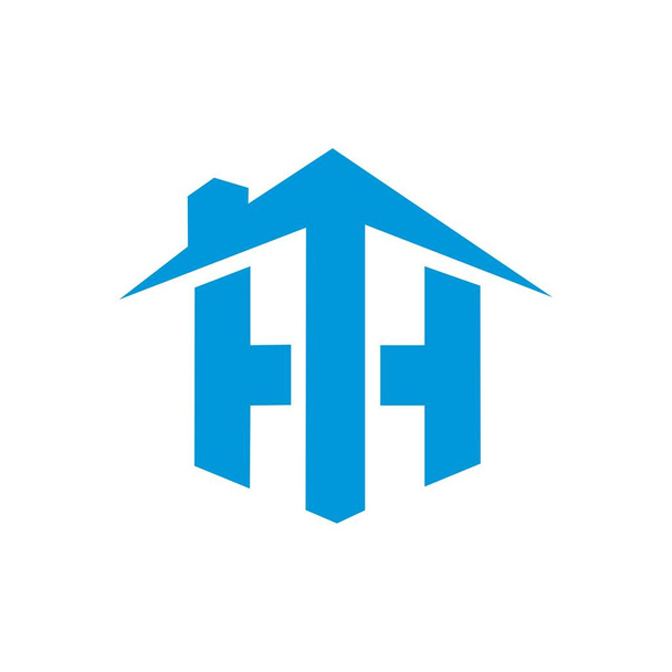Αρχική σχεδίαση λογότυπου TH.  - Φωτογραφία, εικόνα