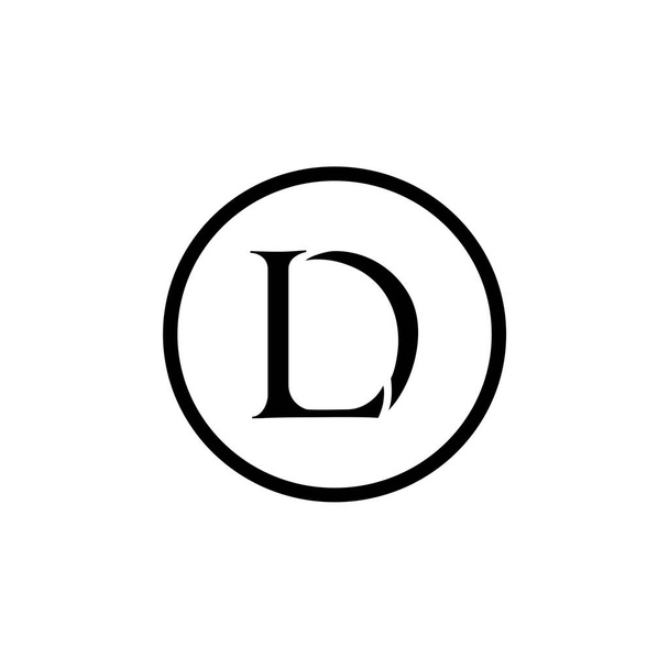 LD kruh logo design image.  - Fotografie, Obrázek