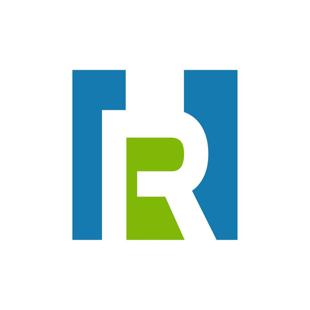 Imagen inicial del diseño del logotipo de HR - Foto, Imagen