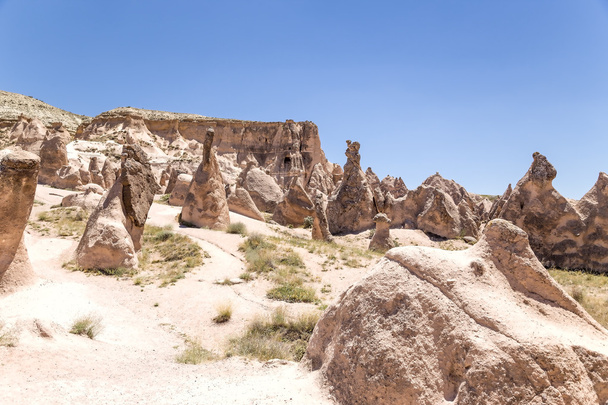 Cappadocia, Turkey. Mountain landscape with beautiful pillars of weathering (rock outcrops) in the Derwent Valley - Fotó, kép