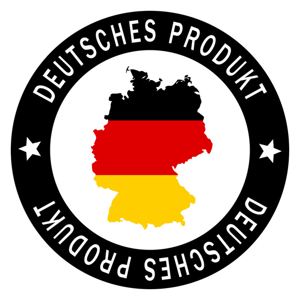 Patch Deutsches Produkt - Wektor, obraz