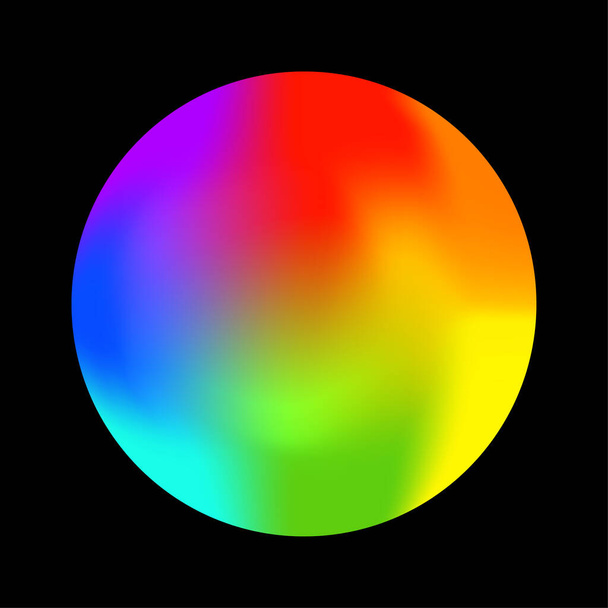 Tavolozza dei colori rotonda. Gradiente arcobaleno. Illustrazione vettoriale. EPS 10. - Vettoriali, immagini