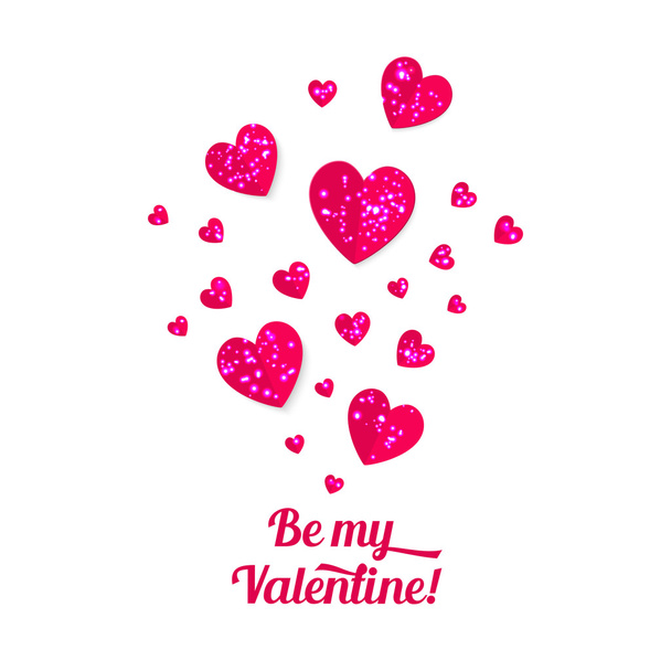 Valentines hearts - Vector, Image