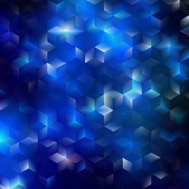 Soyut mavi geometrik arkaplan - Vektör, Görsel