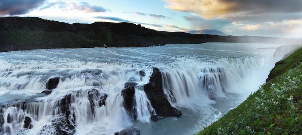 Waterfall in Iceland. Gullfoss. - Photo, Image