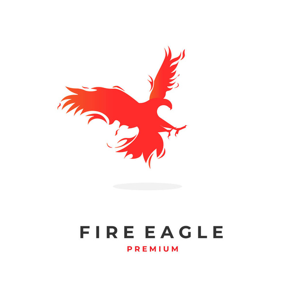 Φωτιά αετός αφηρημένη εικόνα λογότυπο - Διάνυσμα, εικόνα