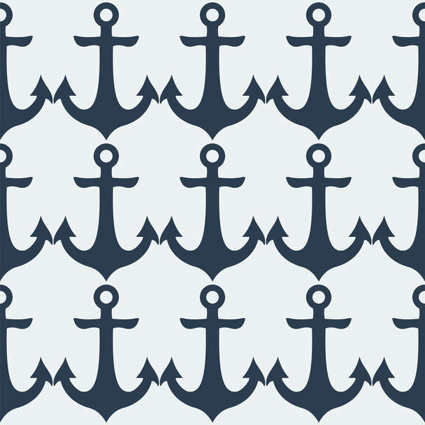 Nautical Anchor pattern - Vektör, Görsel