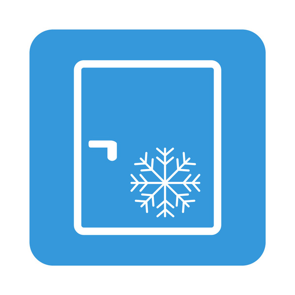 Refrigerator flat icon - Vector, Image