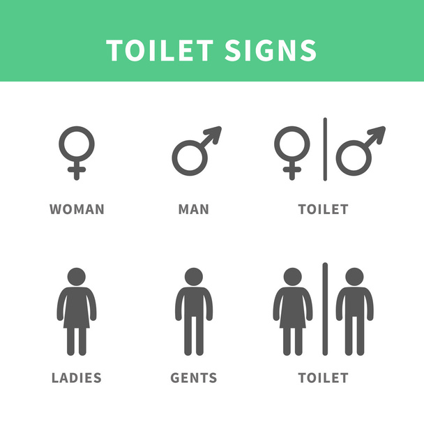 Man and woman pictogram - Vector, Image