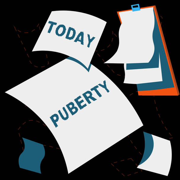 Inspiration showing sign Puberty, Business overview the period of becoming first capable of reproducing sexually - Photo, Image