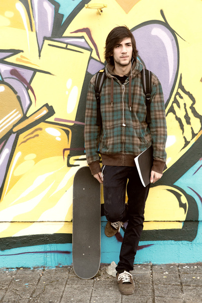 Boy  at the skate park - Foto, Imagem