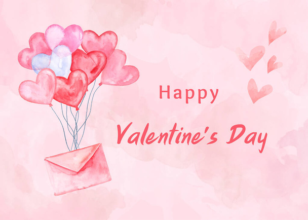 Valentine's Day Card  Template - Foto, Imagem
