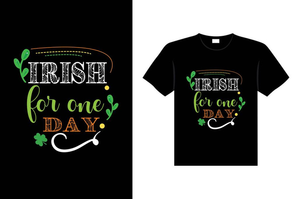 St. Patrick's day typography colorful Irish quote vector Lettering t-shirt design - Vektor, obrázek