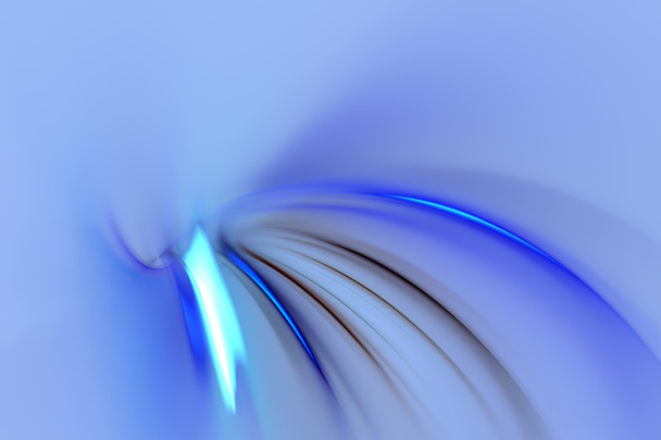 Blue Fractal Abstract - Photo, Image