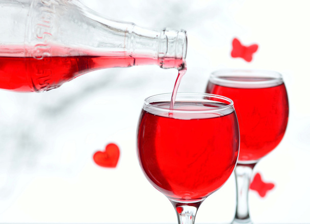 Red plum wine - Foto, Imagen