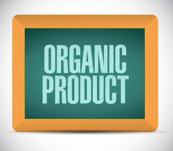 organic product board sign illustration design - Foto, Imagem