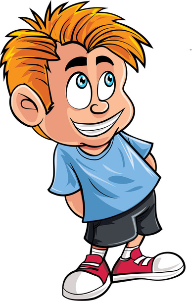 Cartoon of cute little boy - Vector, Image