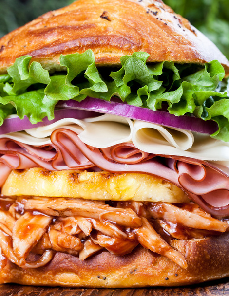 Grote Hawaiian Kip Sandwich - Foto, afbeelding