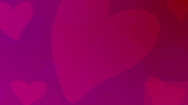 rojo valentines día corazón forma movimiento amor romance st valentine móvil video - Metraje, vídeo