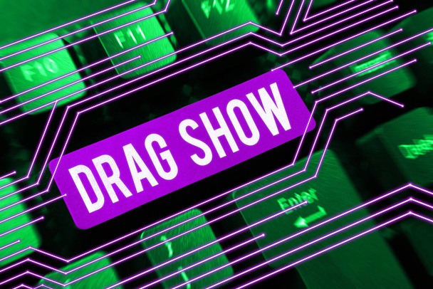 Conceptual display Drag Show, Conceptual photo competitive event, ahol két autó próbálja befejezni az első negyed mérföldre - Fotó, kép