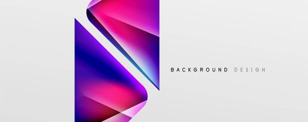 Triangle fluid color gradient abstract background. Vector Illustration For Wallpaper, Banner, Background, Card, Book Illustration, landing page - Vector, Image