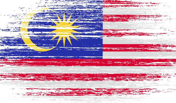 Bandiera della Malesia con vecchia texture. Vettore
 - Vettoriali, immagini