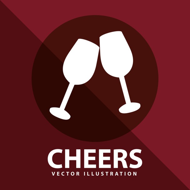 Cheers icon design - Διάνυσμα, εικόνα
