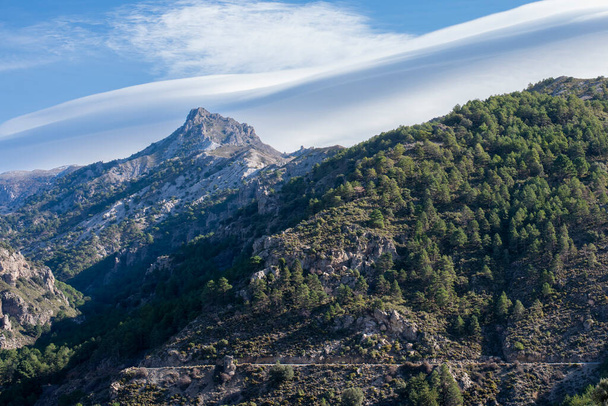 Pico del Trevenque in der Sierra Nevada im Winter, Granada, Spanien - Foto, Bild