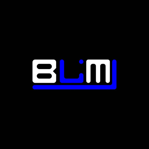 BLM letter logo creative design with vector graphic, BLM simple and modern logo. - Vector, imagen
