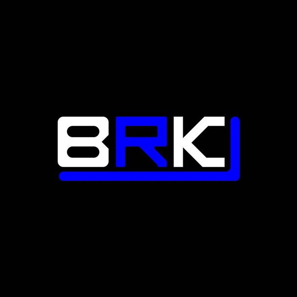 BRK letter logo creative design with vector graphic, BRK simple and modern logo. - Vektor, kép