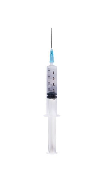Syringe with needle concept of medicine and protection - Fotoğraf, Görsel