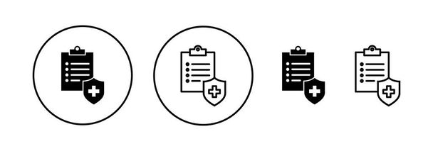 Vecteur d'icônes d'assurance médicale pour application web et mobile. signe et symbole d'assurance maladie - Vecteur, image