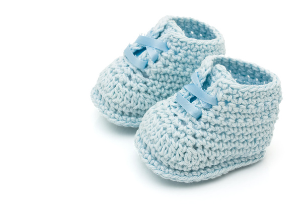 Blue Baby Booties - Photo, Image