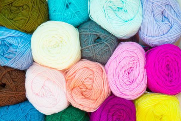 Mixed color of yarn ball - Photo, Image