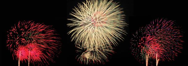 Színes tűzijátékok gyűjteménye - Fotó, kép