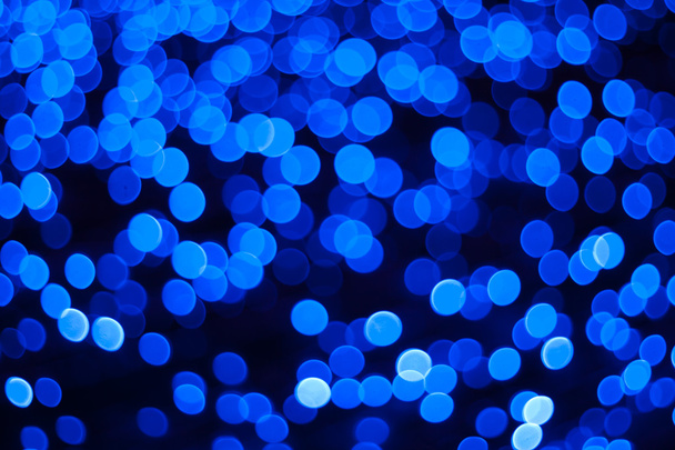 niebieski bokeh abstrakcyjne światła tła - Zdjęcie, obraz