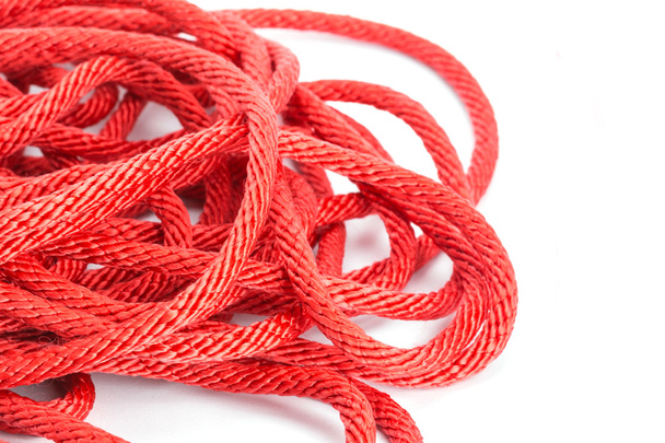 Tangled Red rope - Φωτογραφία, εικόνα