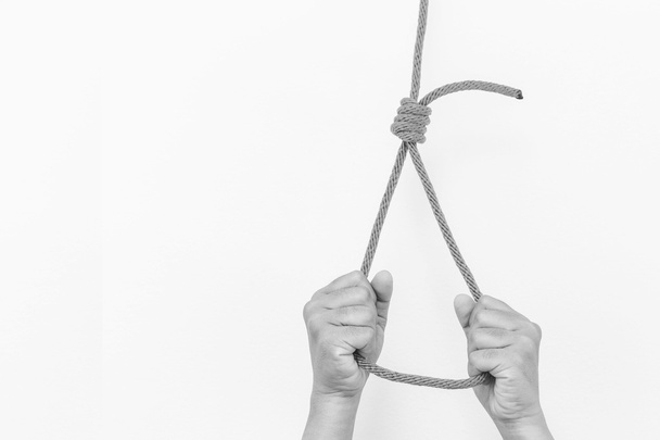 Manos sosteniendo la cuerda
 - Foto, Imagen