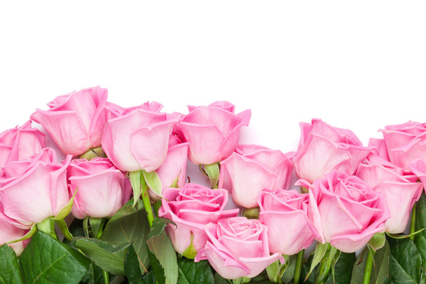 Fondo del día de San Valentín con rosas rosadas
 - Foto, imagen
