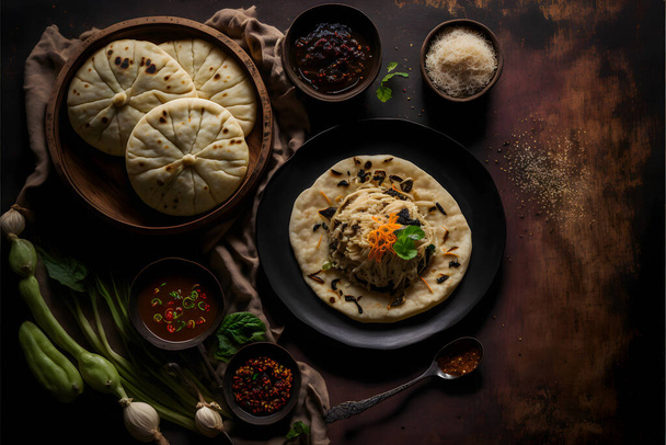 delicious flavors of Latin America with our Pupusas food photography collection. High-quality images showcase this traditional street food in all its glory, from classic recipes to gourmet variations. - Photo, Image