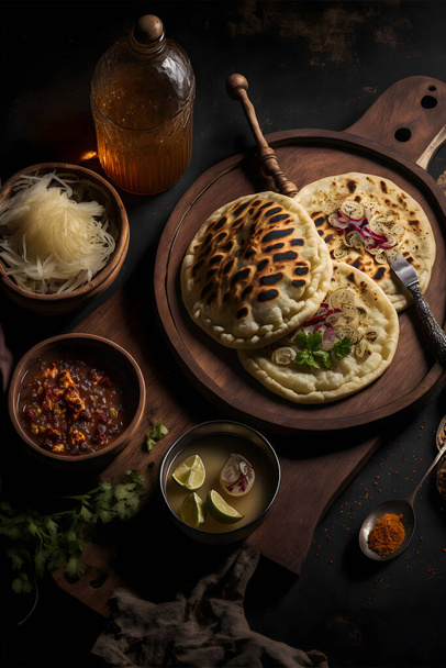 delicious flavors of Latin America with our Pupusas food photography collection. High-quality images showcase this traditional street food in all its glory, from classic recipes to gourmet variations. - Photo, Image