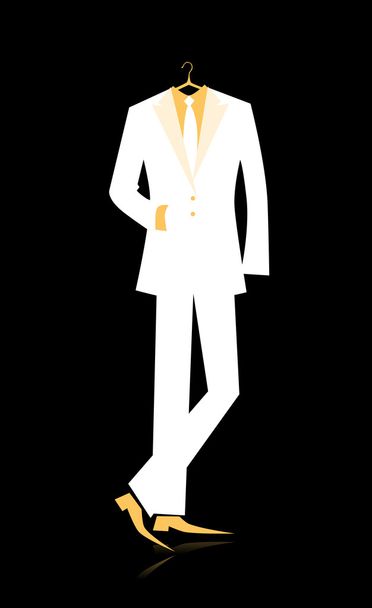 Man's suit for your design - Vektör, Görsel