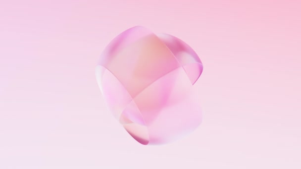 Fundo de geometria transparente gradiente, renderização 3d. - Filmagem, Vídeo